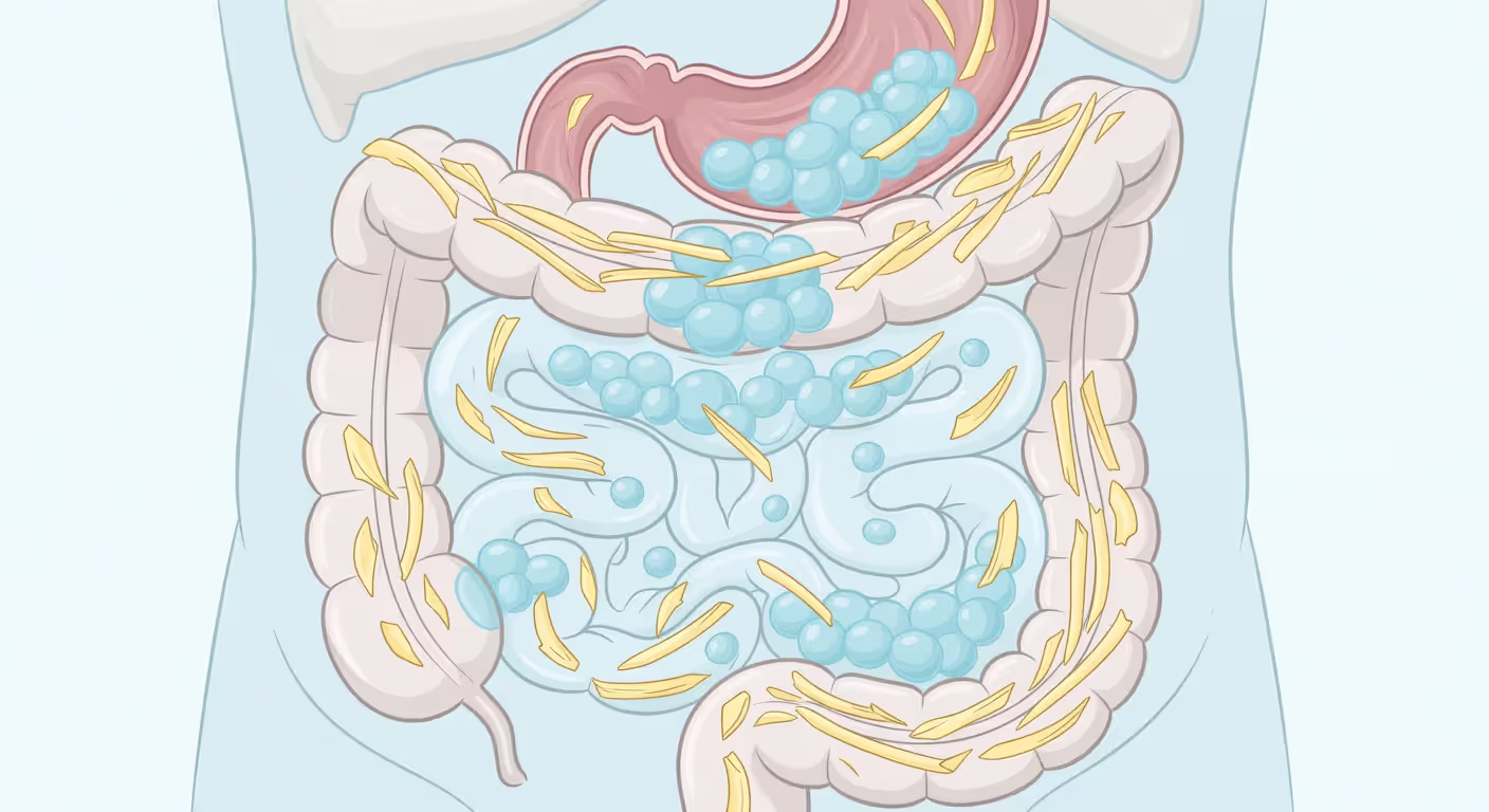How soluble and insoluble fiber work in the digestive system