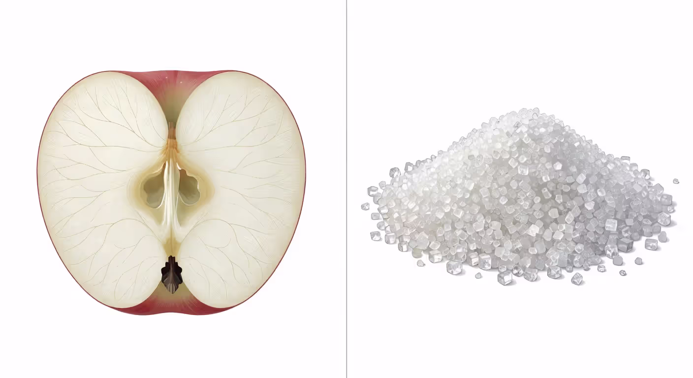 Comparison of natural and refined simple carbohydrates