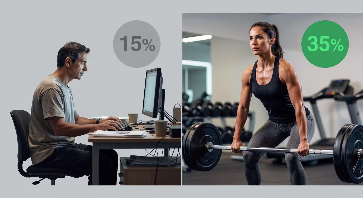 Comparison of protein needs for sedentary versus active lifestyles