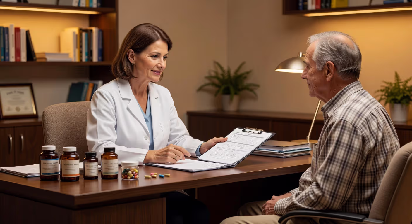 Doctor consultation about nootropic supplement safety