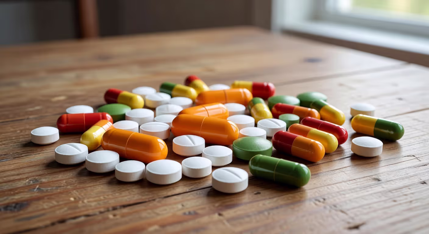 Different types of multivitamin supplements showing variety in forms and colors