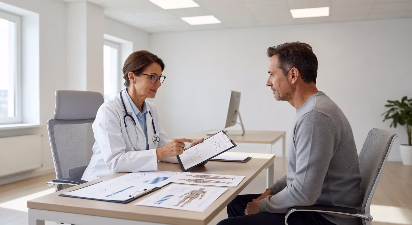 Doctor consultation about intermittent fasting safety and medical considerations