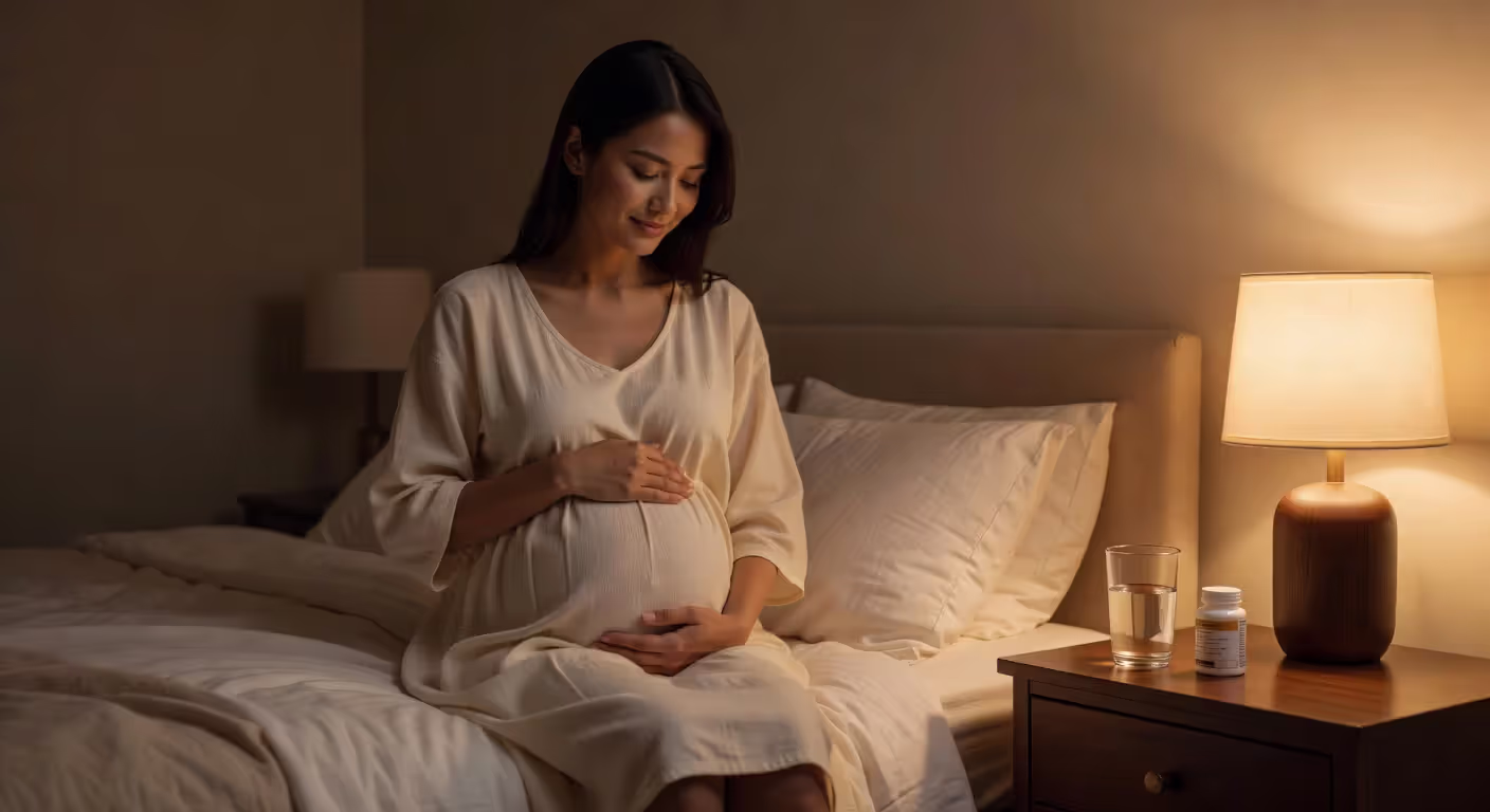 Taking prenatal vitamin before bedtime