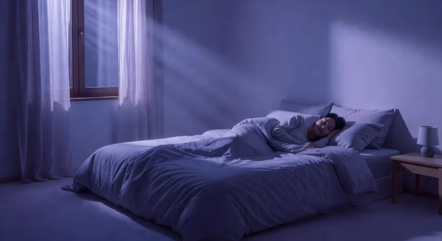 Restful sleep environment illustration