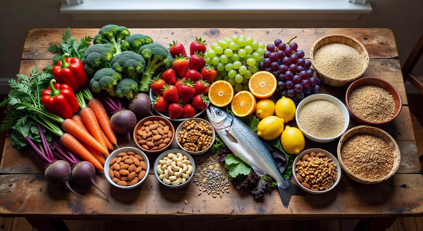 Nutrient-dense whole foods that support immune function