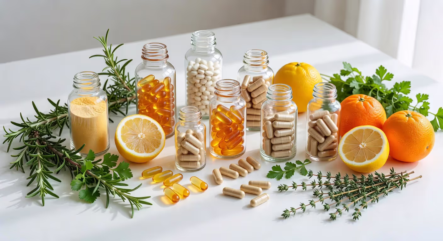 Natural immune-supporting supplements and vitamins