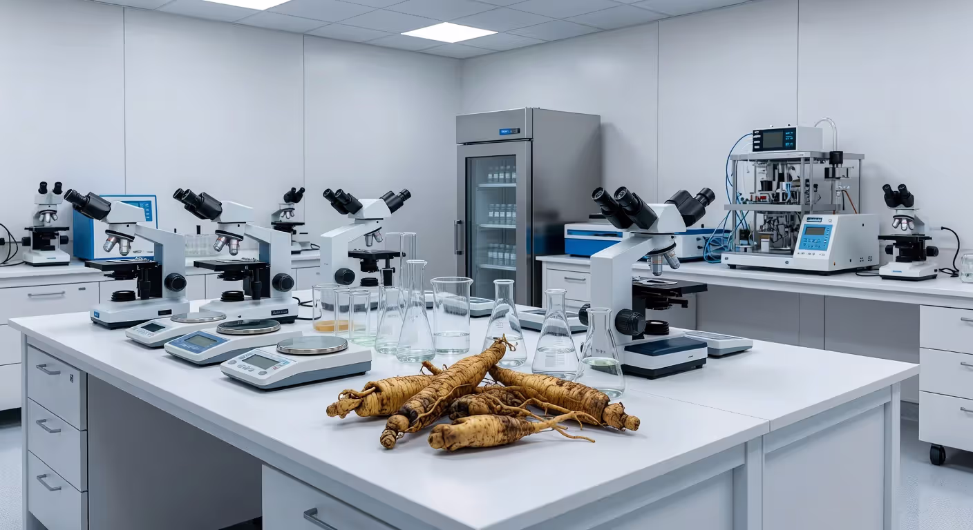 Ginseng research and scientific testing environment