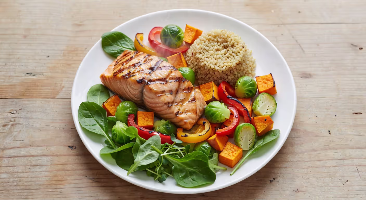Example of a metabolically supportive balanced meal