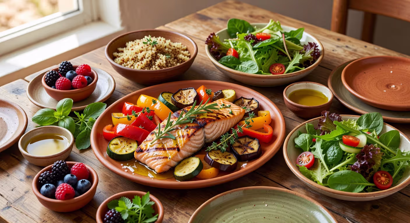 Mediterranean diet meal for mental health