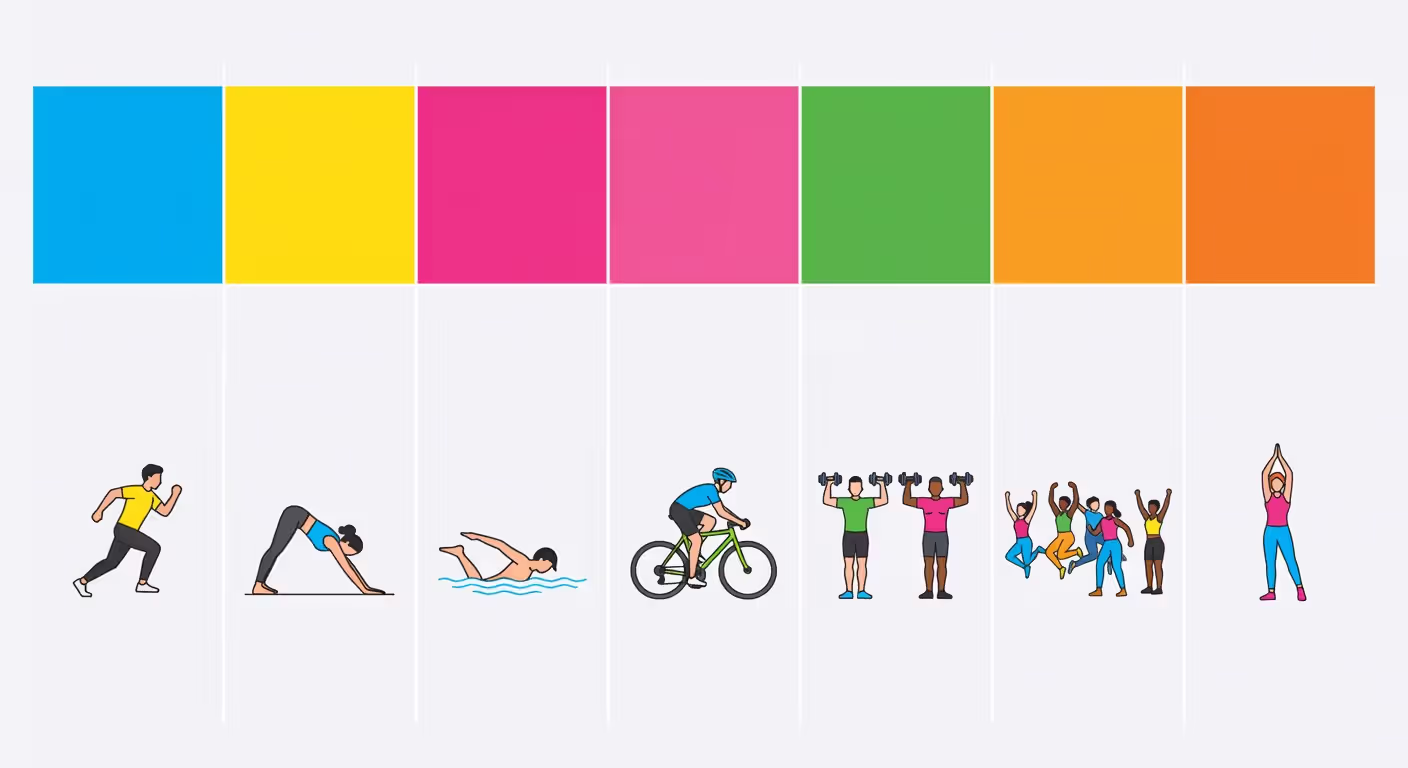 Weekly exercise schedule for stress management