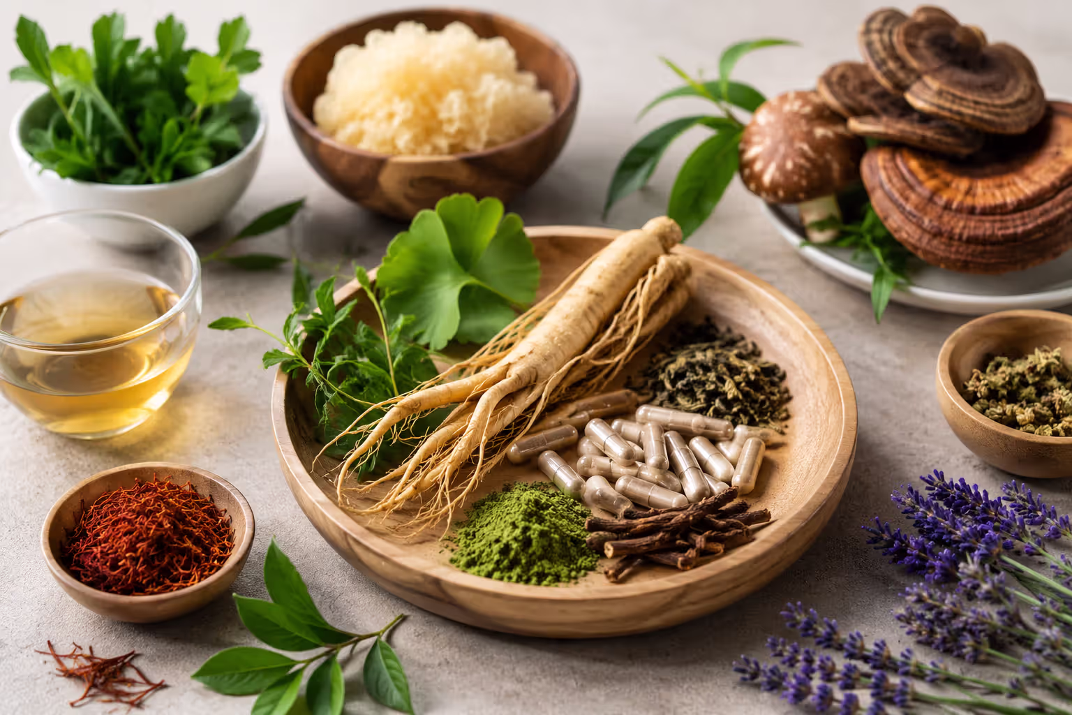 Natural nootropic ingredients and botanical sources
