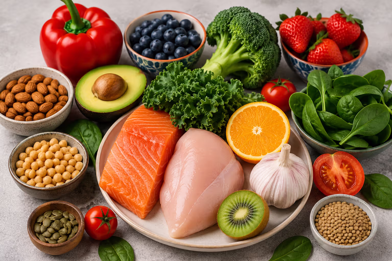 Nutrient-rich foods that support collagen synthesis