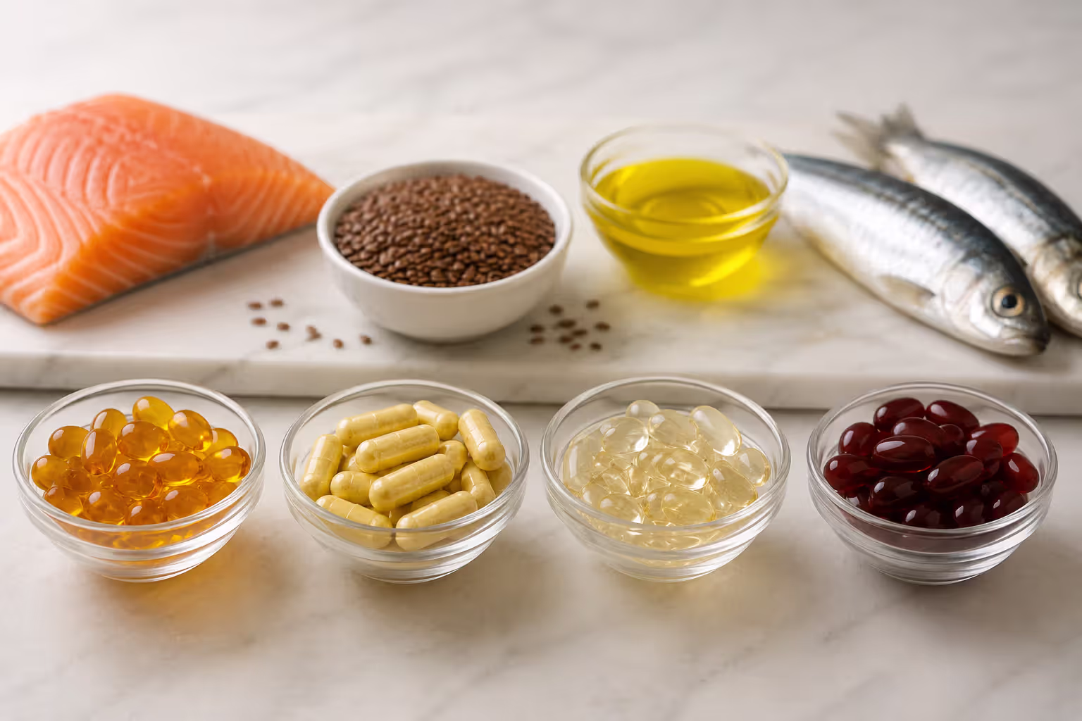 Different types of omega-3 supplements compared